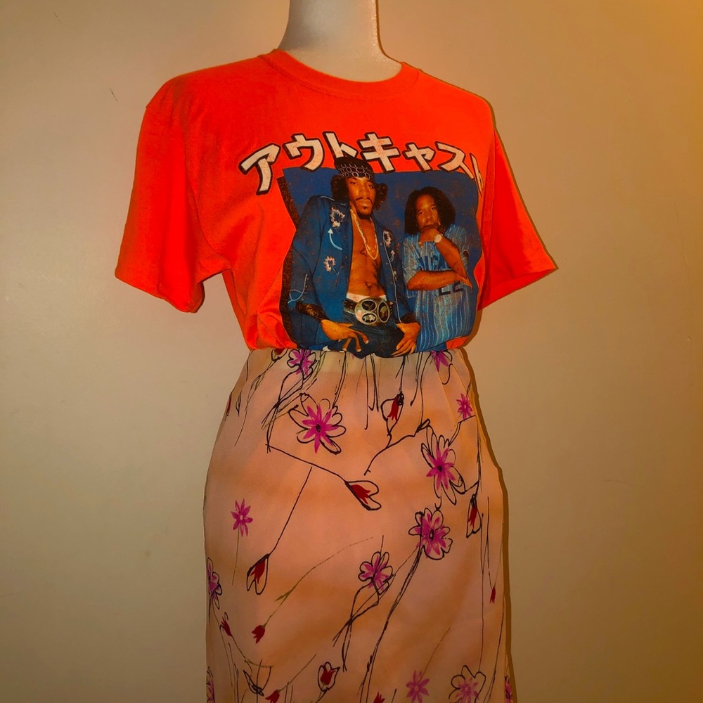 Vintage 90s Floral Mini Skirt